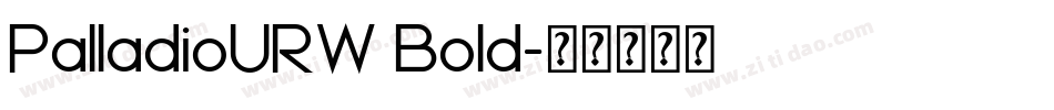 PalladioURW Bold字体转换